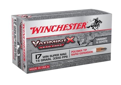 darmoten|Winchester Varmint X 17 Winchester Super Mag。